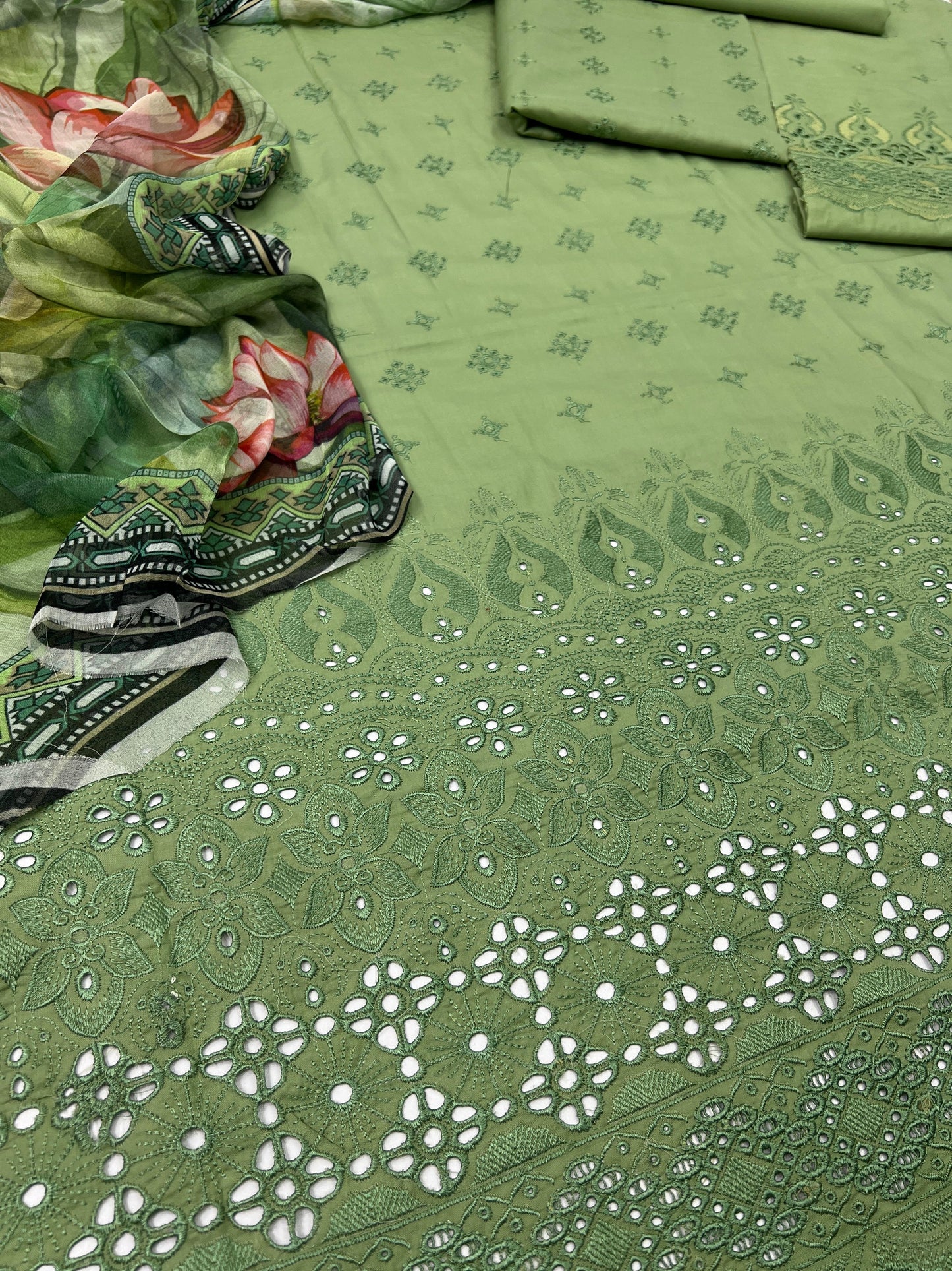 Premium 3PC Fancy Lawn Embroidery Collection – Eid Edition