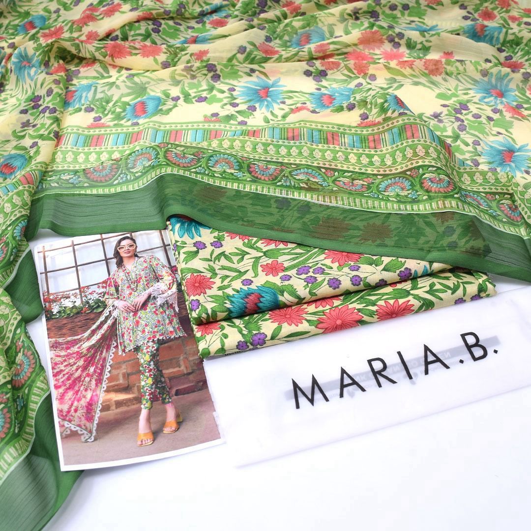 Premium Lawn 3Pc Suit – Summer Collection