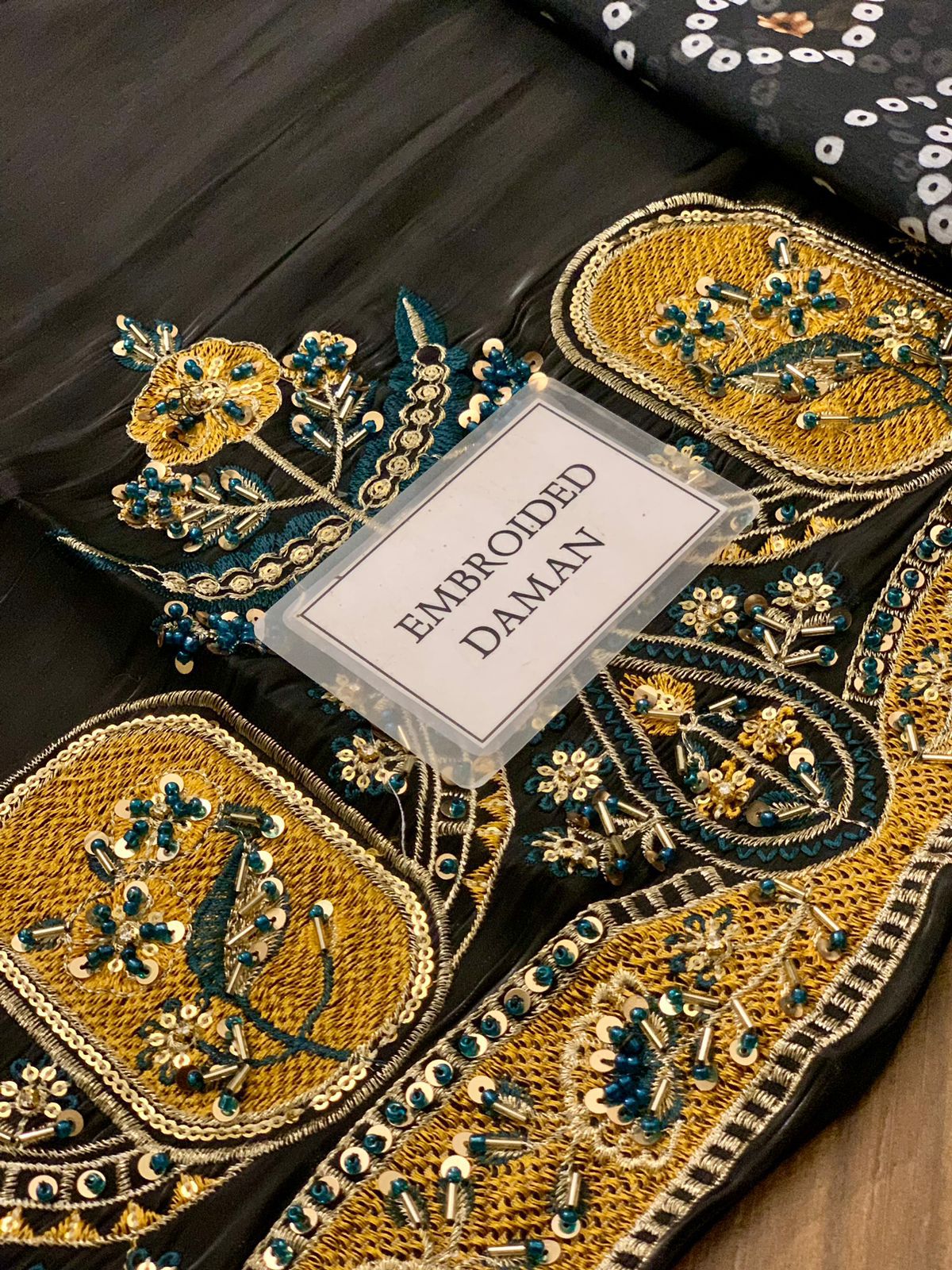Lava Silk Suit Pakistan, Luxury Adda Work Collection, Tie and Dye Silk Dupatta, Fancy 3-Piece Unstitched Dress, Wedding Wear 2025, buyfromdanish.com