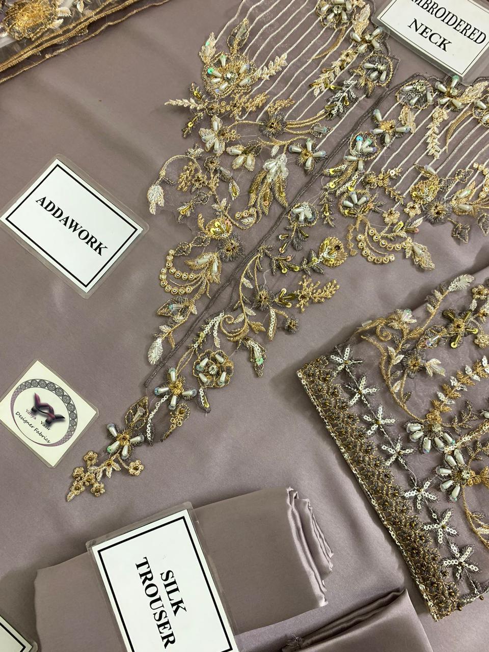 Silk Festive Collection Pakistan, Luxury Charmeuse Silk Suit, Adda Work Embroidered Dress, Festive 3-Piece Outfit 2025, Digital Printed Silk Dupatta, buyfromdanish.com