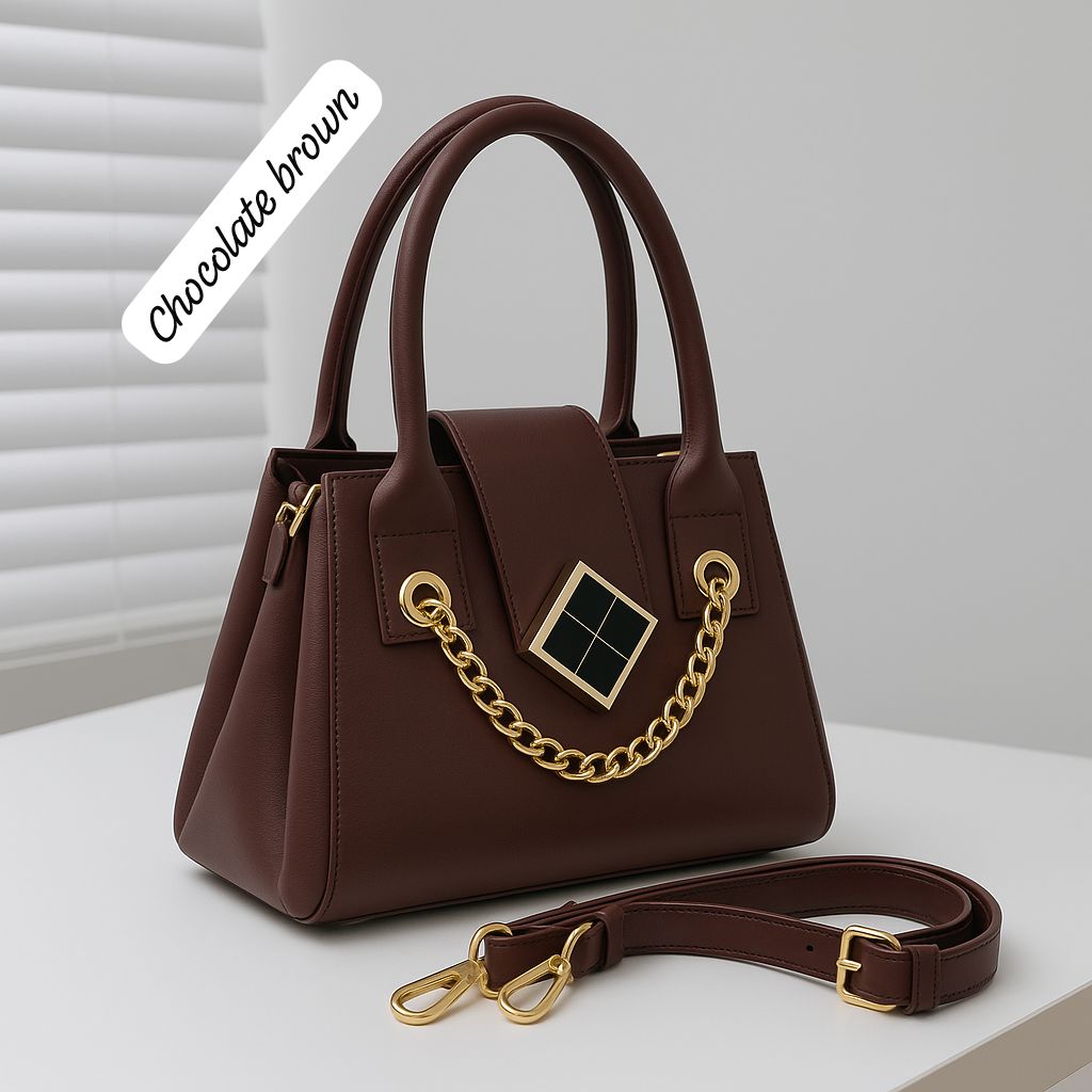 Trendy Crossbody Bag for Girls – 3 Partitions, Long Strap & Marble Design
