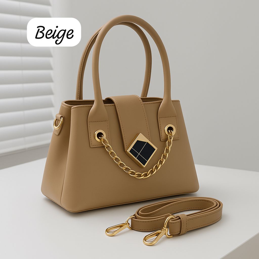 Trendy Crossbody Bag for Girls – 3 Partitions, Long Strap & Marble Design