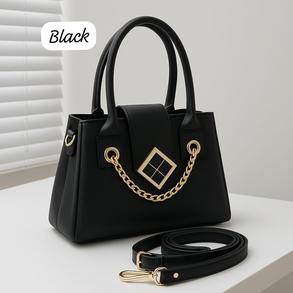 Trendy Crossbody Bag for Girls – 3 Partitions, Long Strap & Marble Design