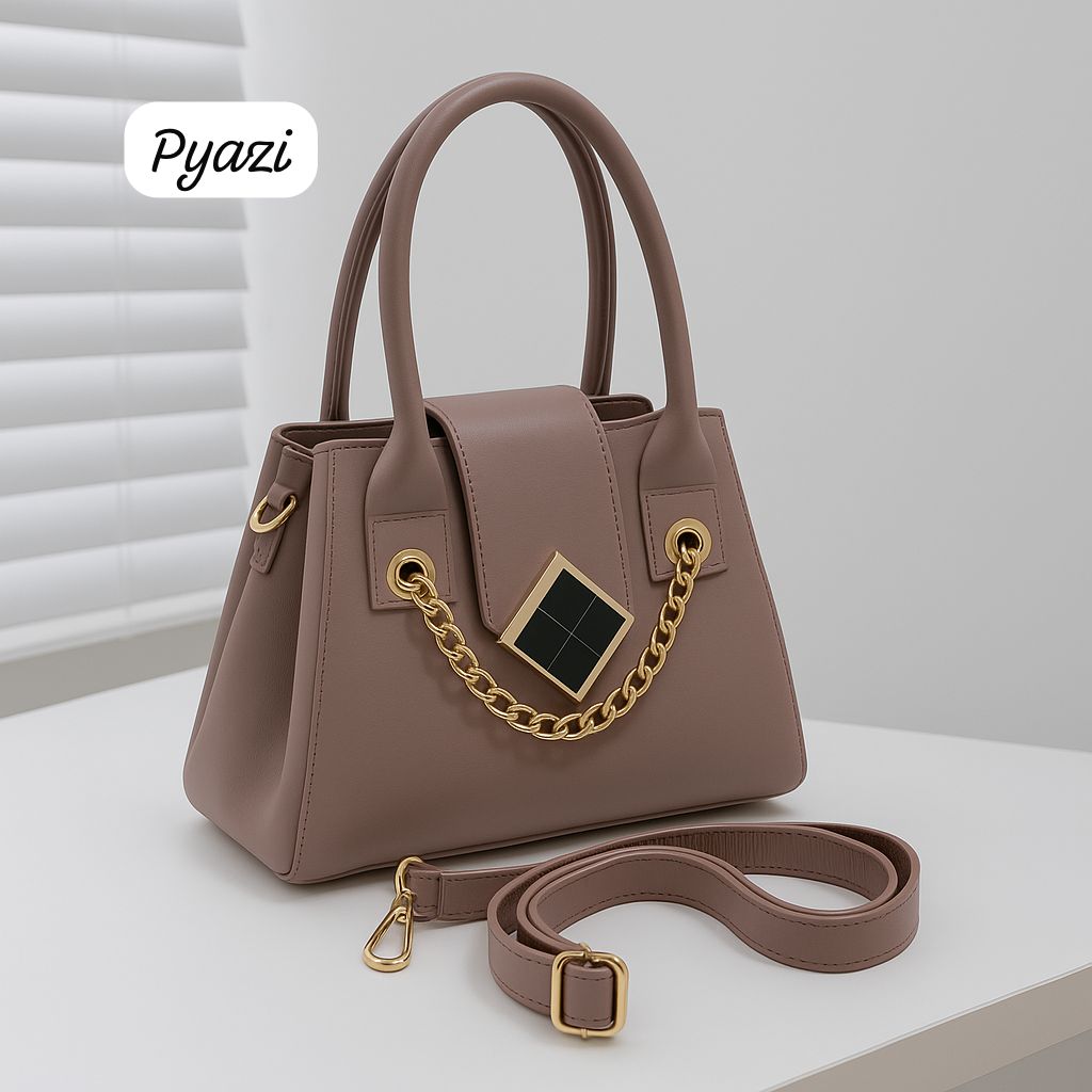Trendy Crossbody Bag for Girls – 3 Partitions, Long Strap & Marble Design