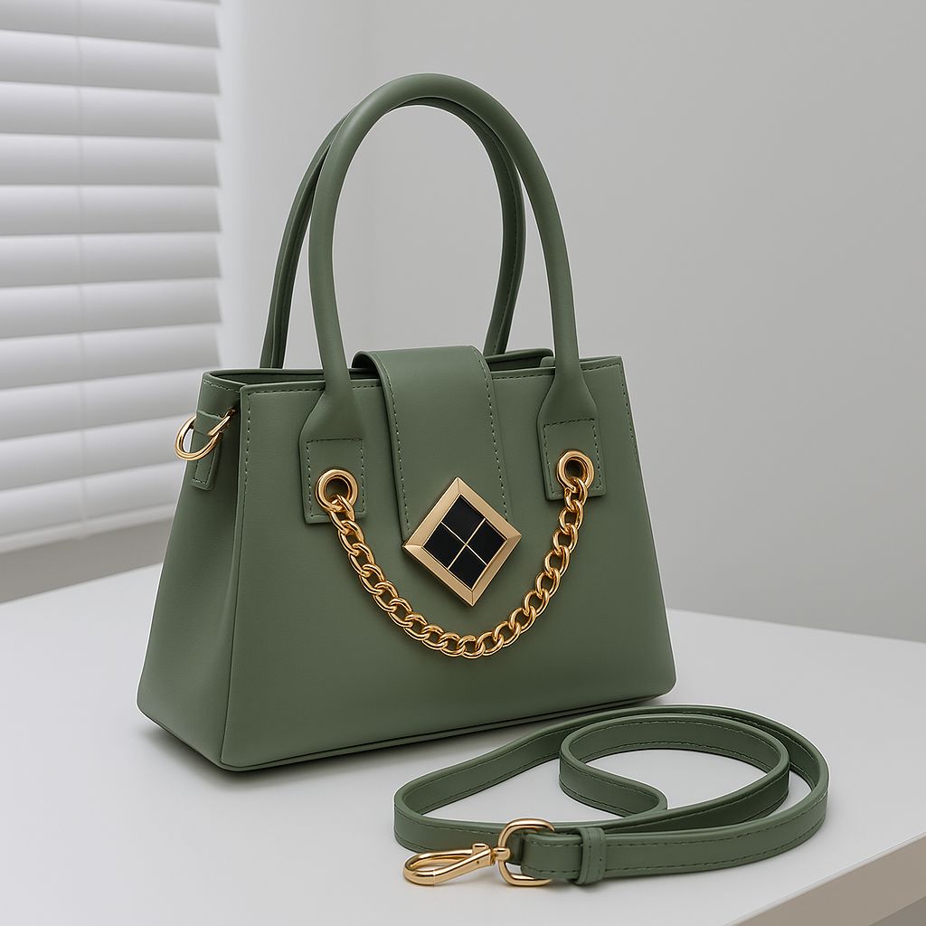 Trendy Crossbody Bag for Girls – 3 Partitions, Long Strap & Marble Design