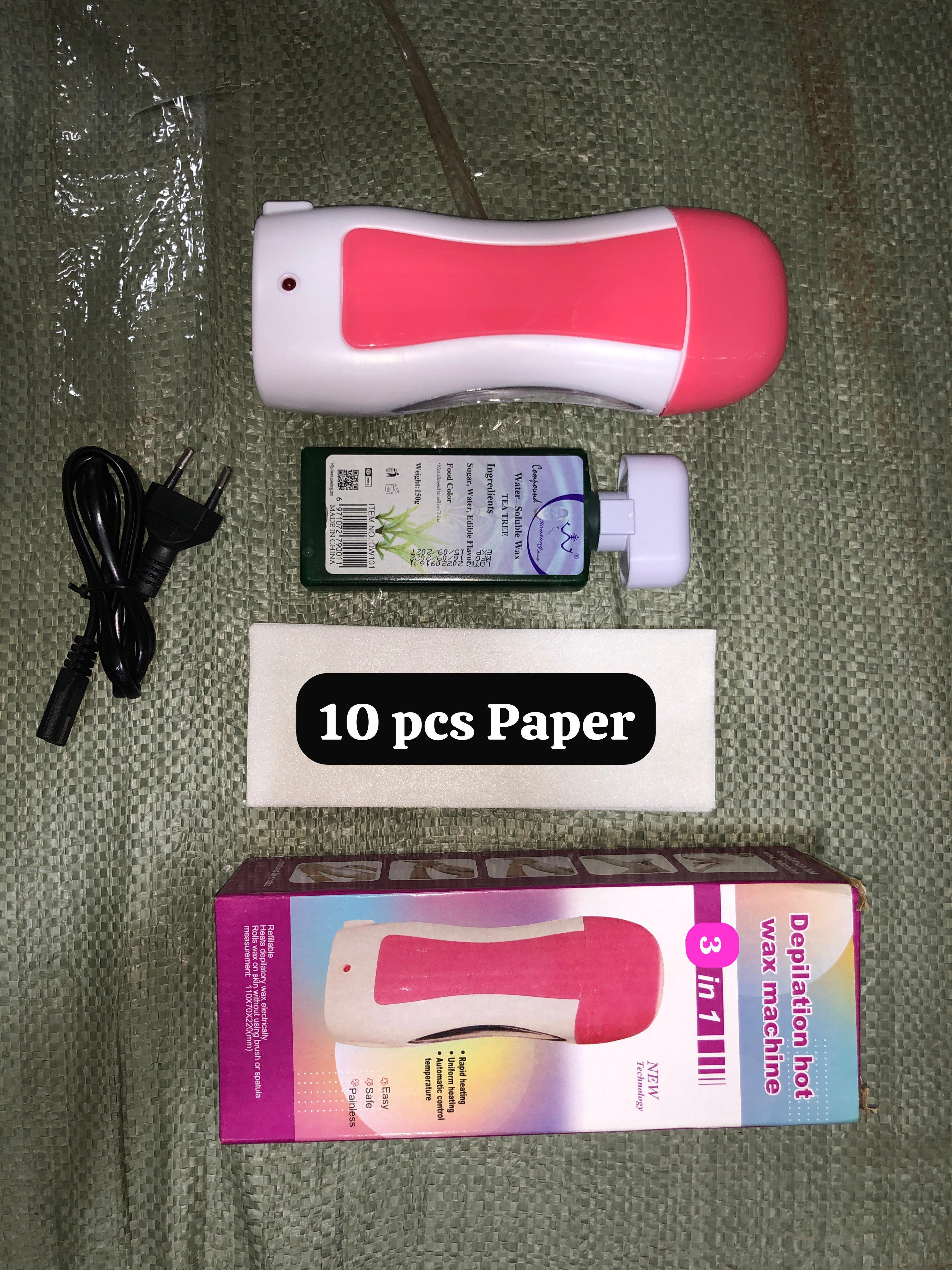 3-in-1 Professional Wax Heater Depilatory – Quick & Easy Hair Removal Kit