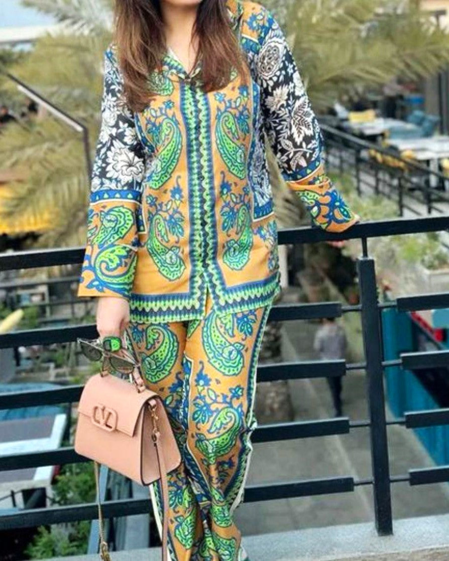 NEW ARRIVAL Shamooz Silk – Tie & Dye Digital Printed 3PC