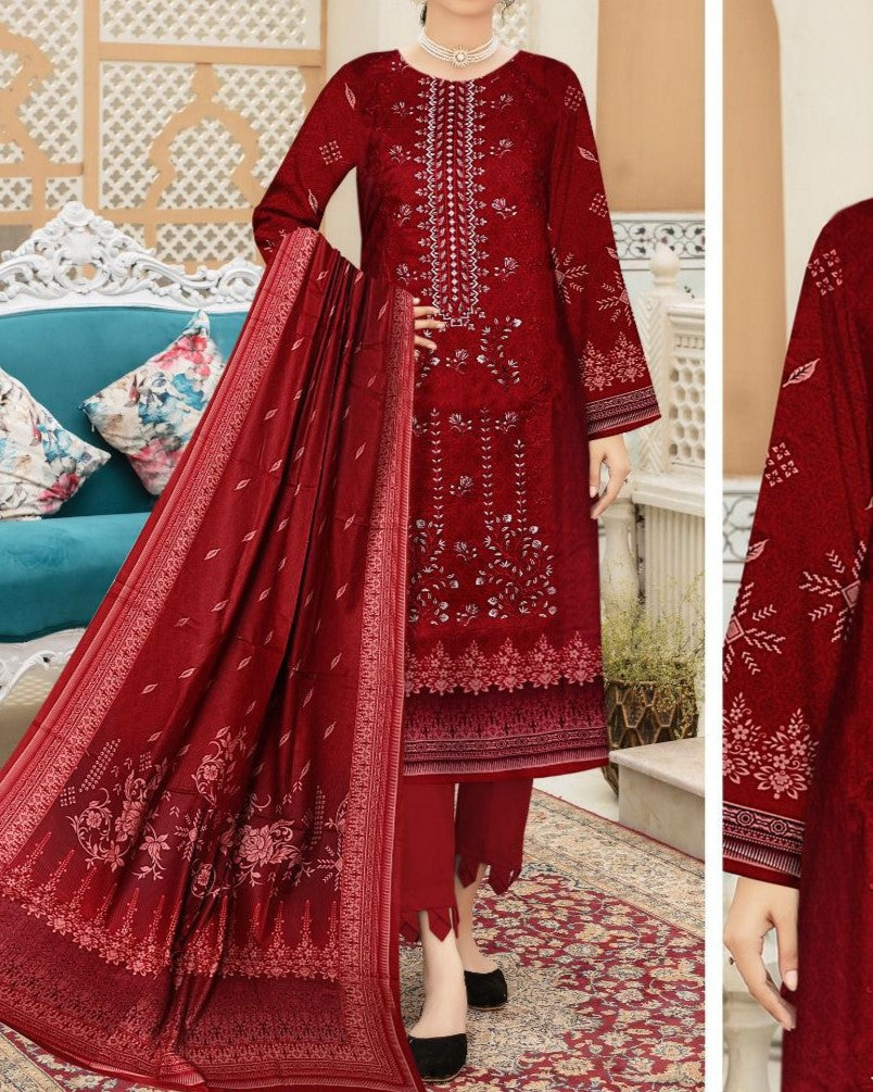 Premium Linen 3 Piece Collection Embroidered