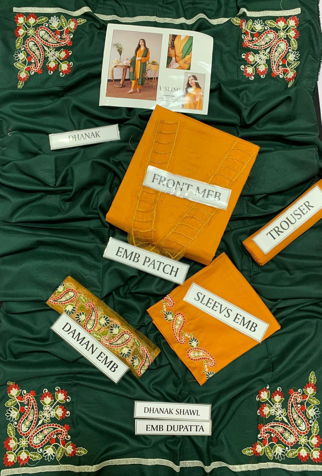 Winter Dhanak Collection 2025 – 3PC Embroidered Suit