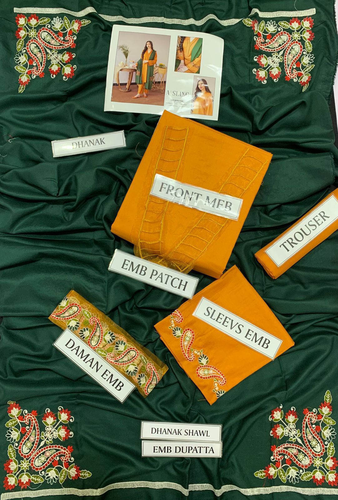 Winter Dhanak Collection 2025 – 3PC Embroidered Suit