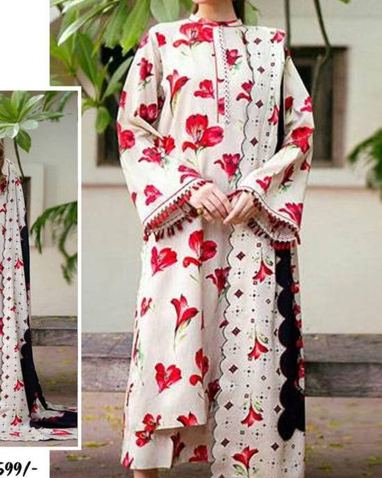 3 piece digital lawn collection for women in Pakistan