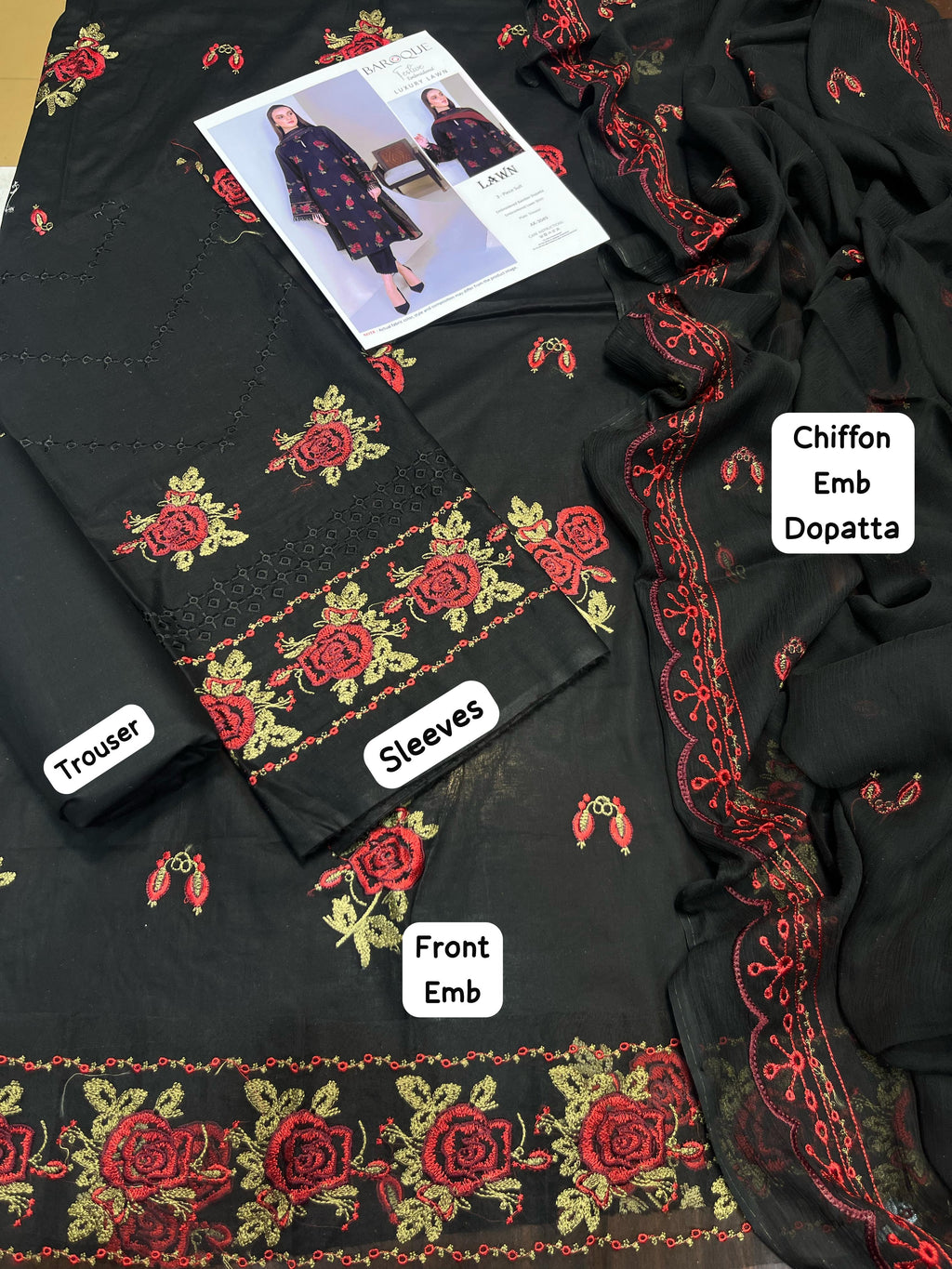 Summer Luxe ’25 – Embroidered 3PC Lawn Set