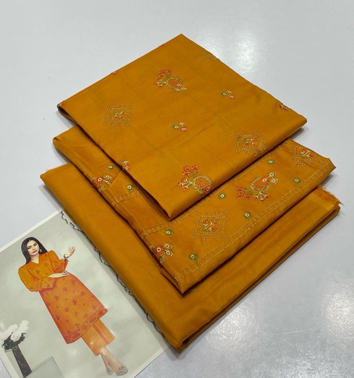 2PC Shuttle Less Pure Lawn (90/70) Summer Collection 2K25