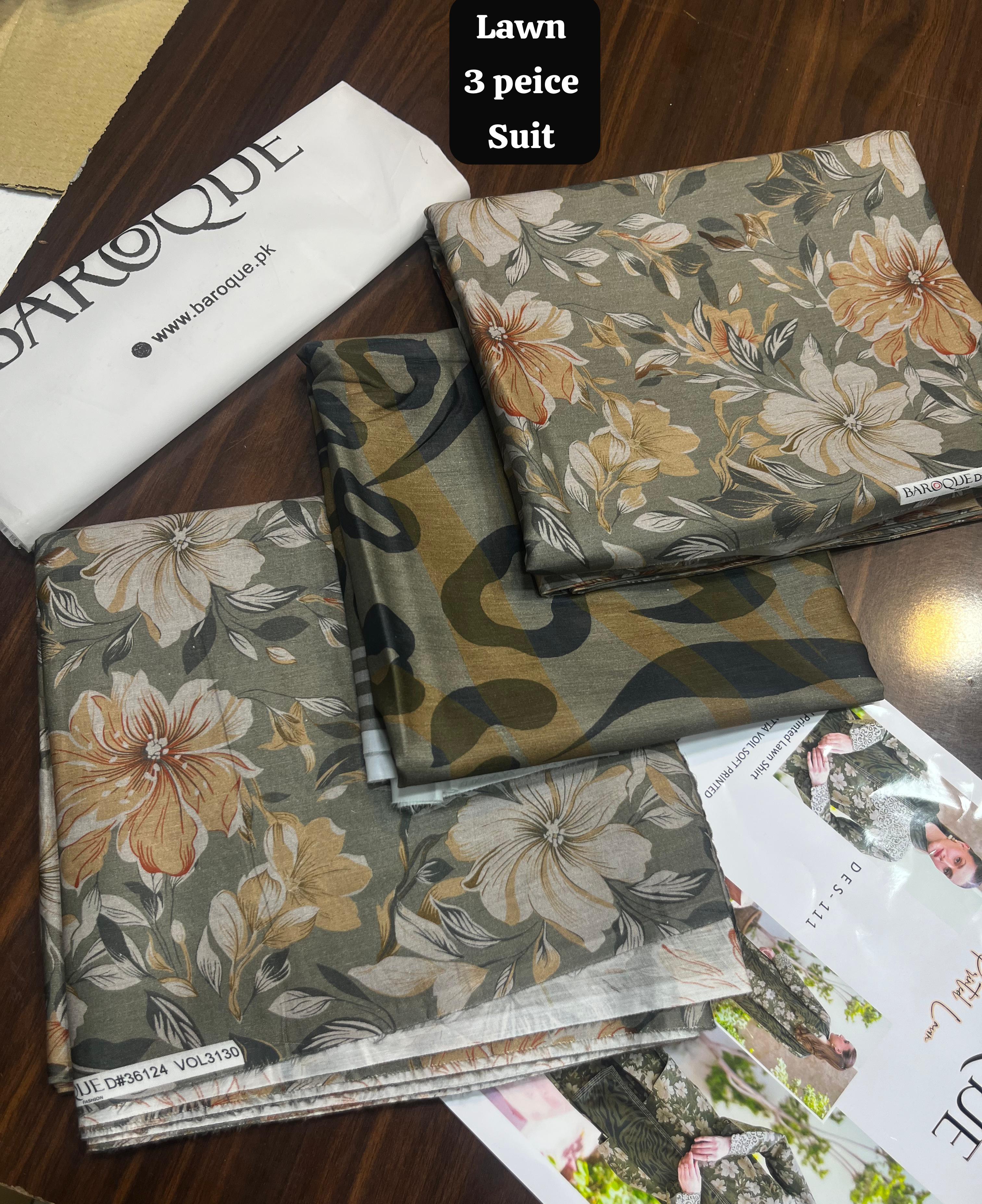 3 piece digital lawn collection for women in Pakistan