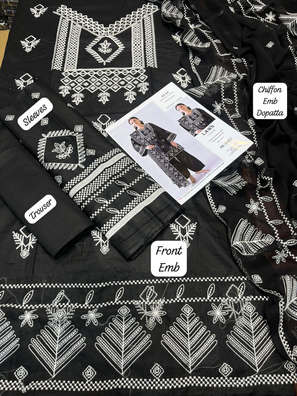 Summer Luxe ’25 – Embroidered 3PC Lawn Set