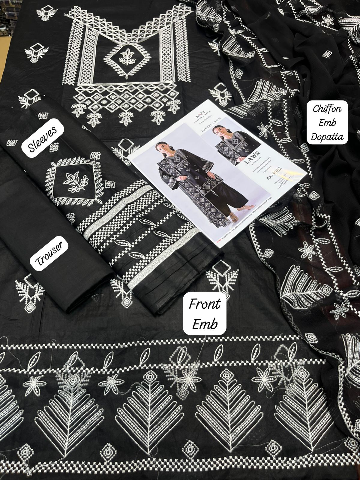 Summer Luxe ’25 – Embroidered 3PC Lawn Set