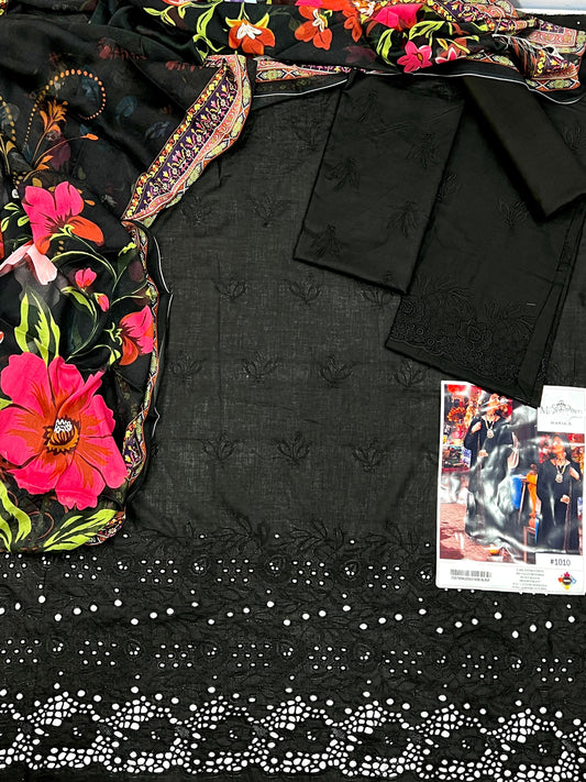Premium 3PC Fancy Lawn Embroidery Collection – Eid Edition