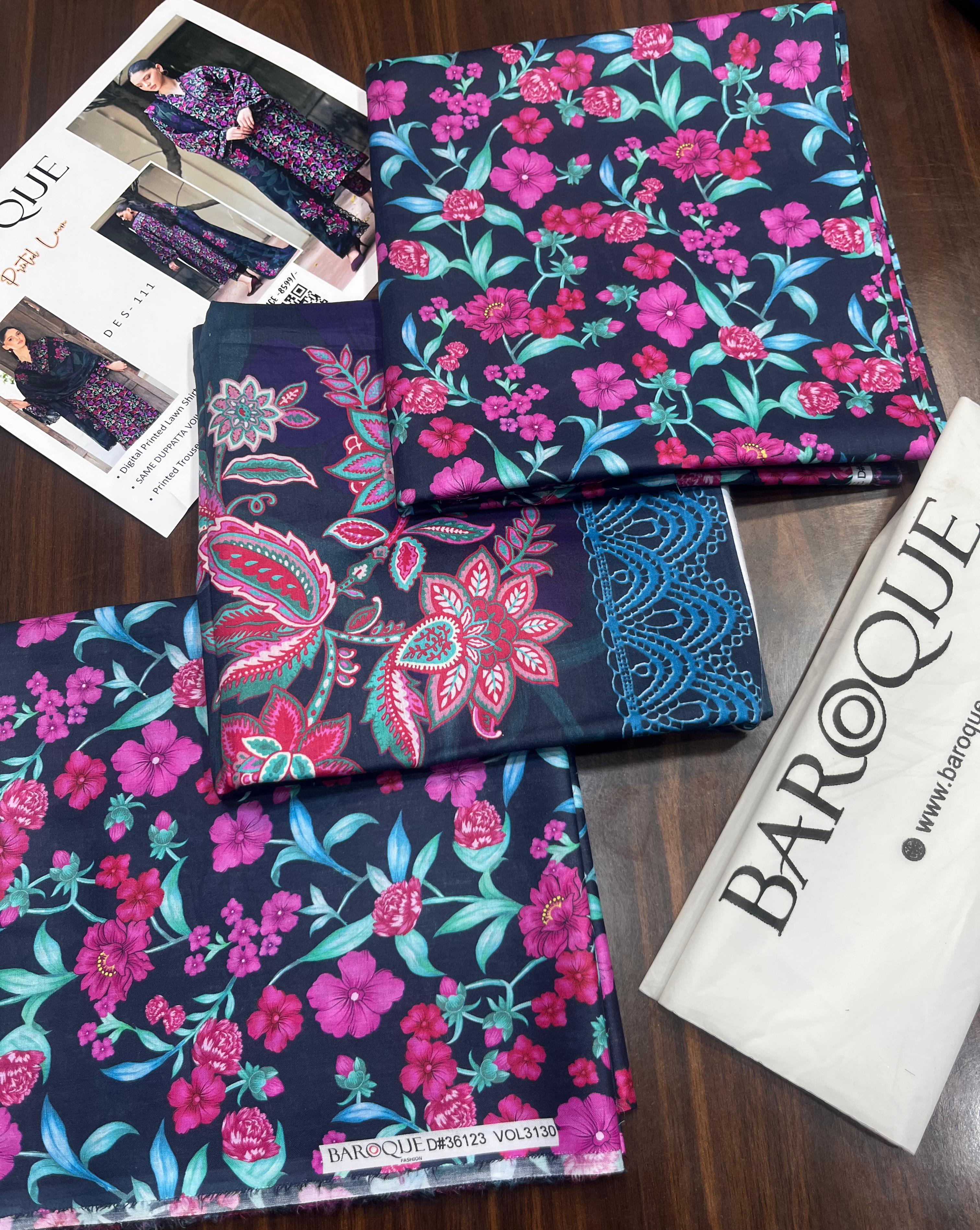 3 piece digital lawn collection for women in Pakistan