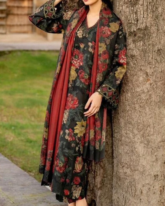 3 piece digital lawn collection for women in Pakistan