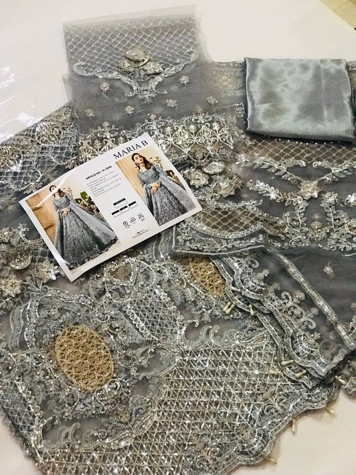 Luxury Bridal Net Frock with Heavy Embroidery and Sequence Work – Buyfromdanish.com