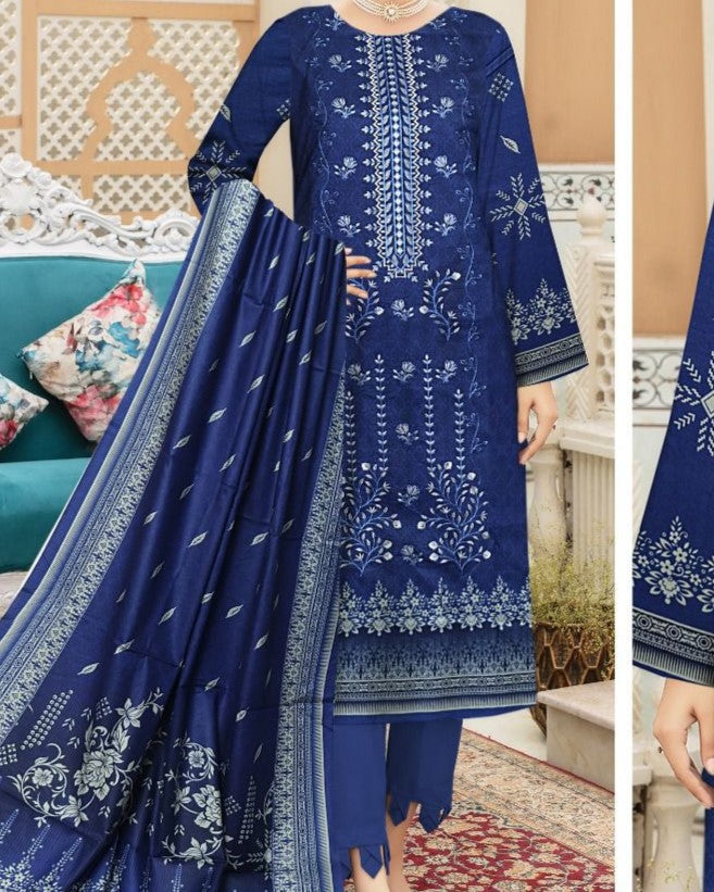 Premium Linen 3 Piece Collection Embroidered