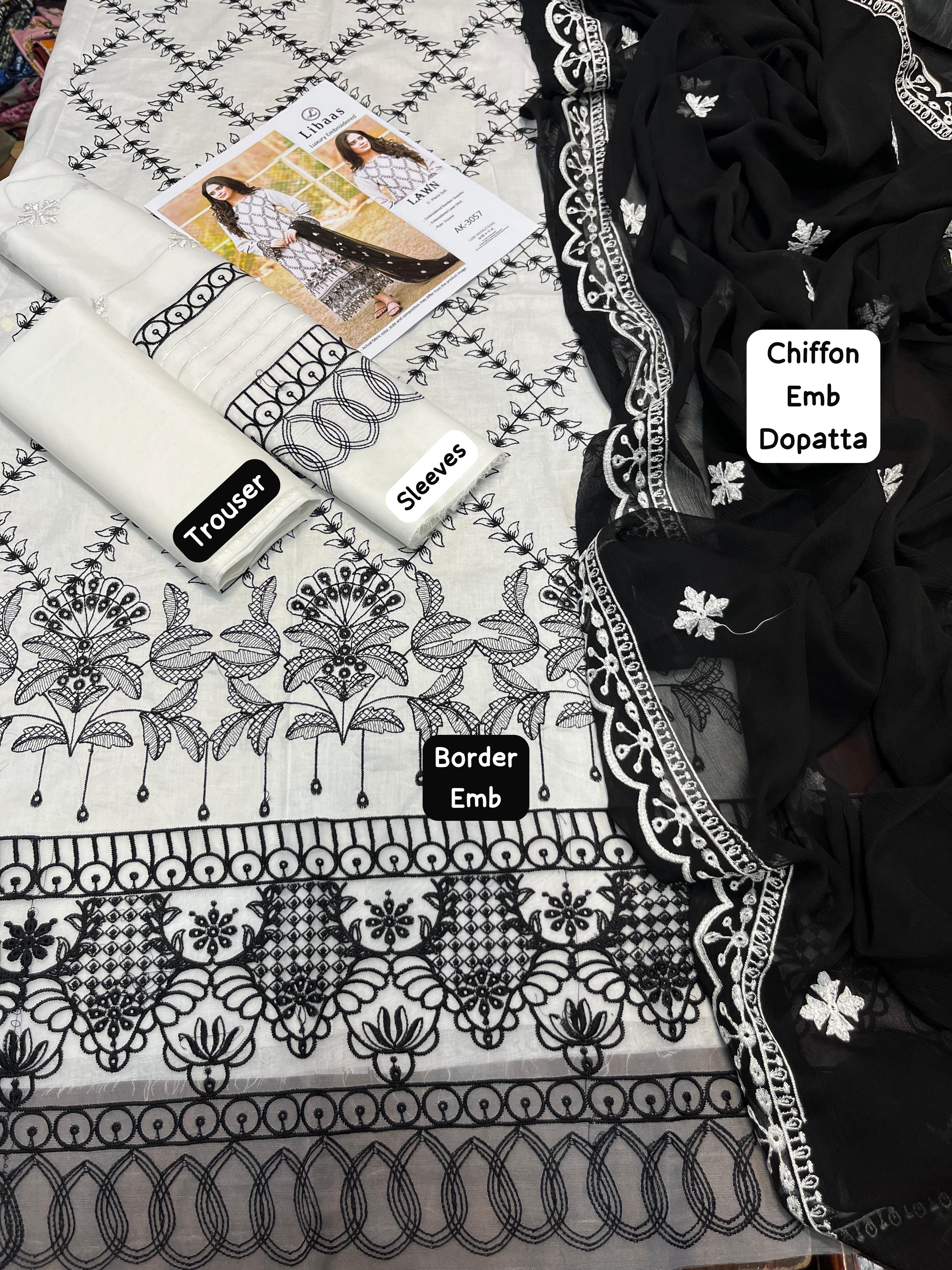 Summer Luxe ’25 – Embroidered 3PC Lawn Set