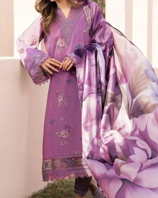 3 piece digital lawn collection for women in Pakistan
