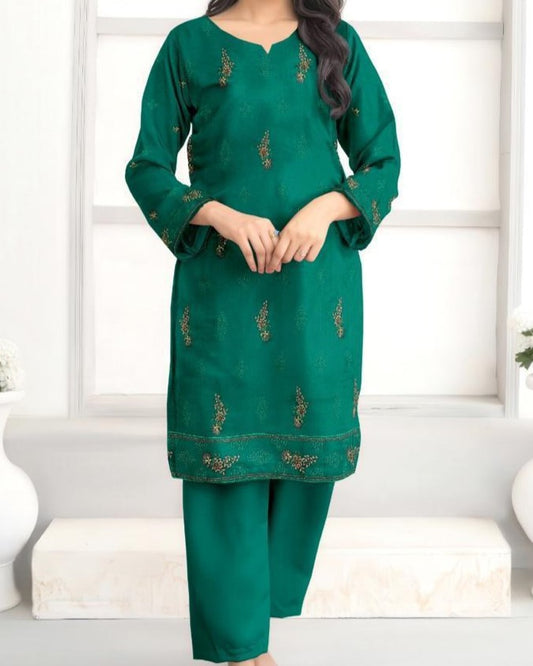 2PC Shuttle Less Pure Lawn (90/70) Summer Collection 2K25