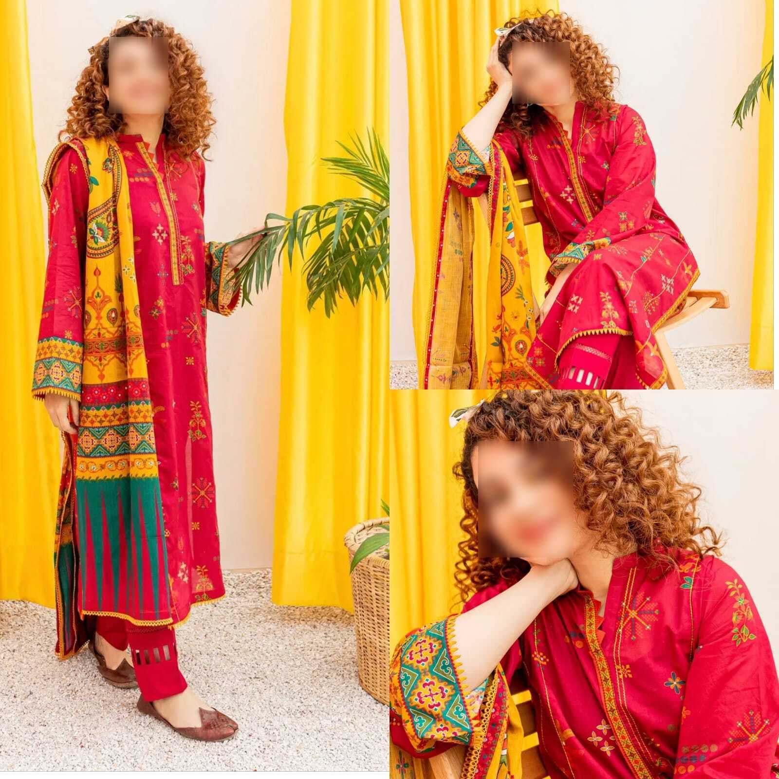 Winter Dhanak Collection 2025 – 3PC Embroidered Suit