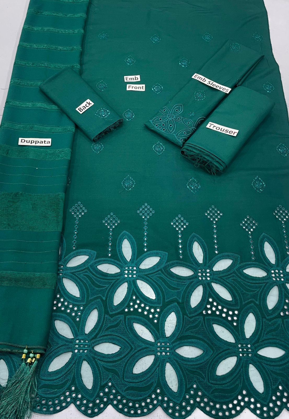 Winter Dhanak Collection 2025-26 – Luxury Cutwork 3-Piece Suit
