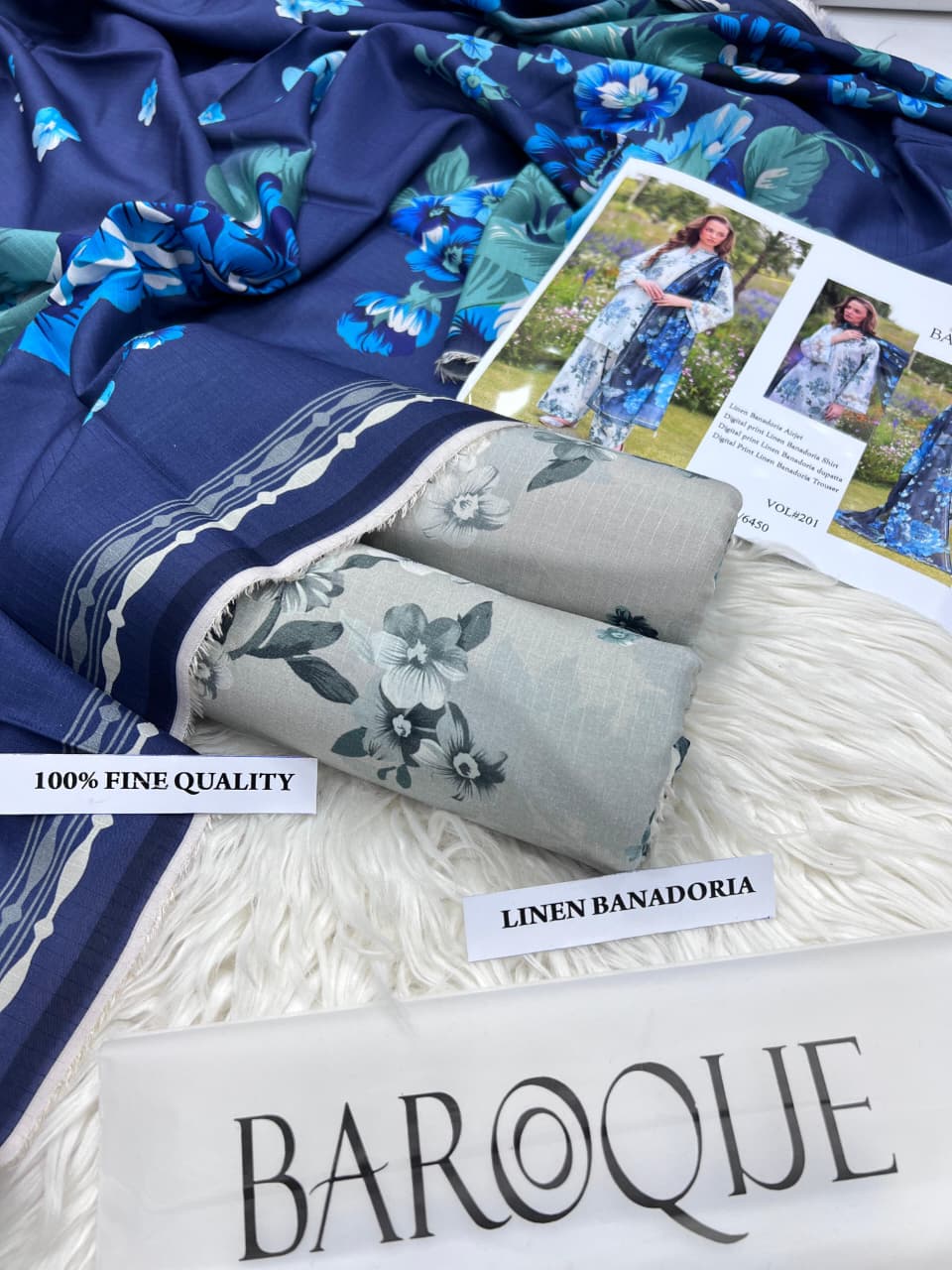 Luxury Airjet Linen 3-Piece Suit – Digital Print Collection