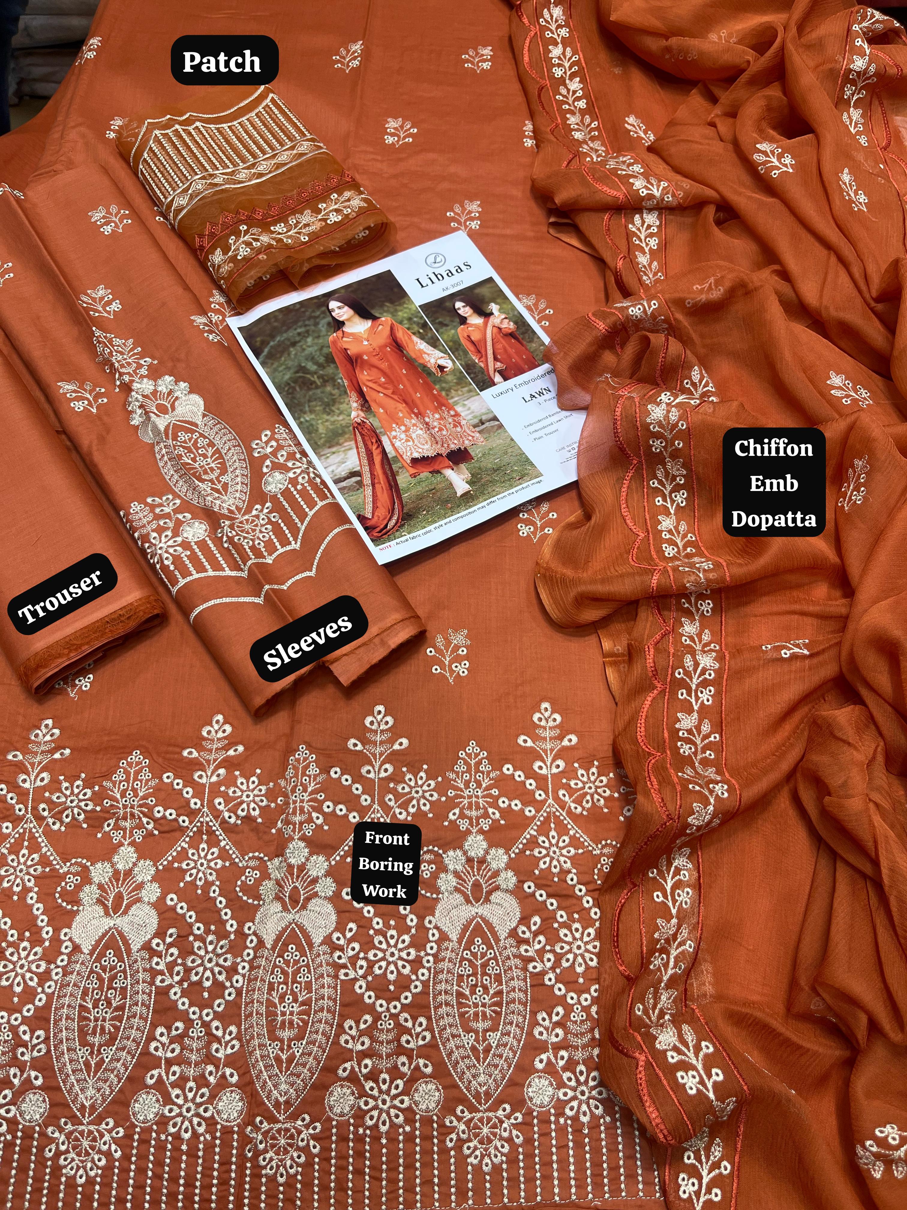 Summer Luxe ’25 – Embroidered 3PC Lawn Set