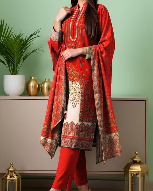 Premium 3PC Printed Lawn Suit – Guaranteed Quality