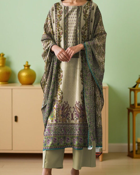 Premium 3PC Printed Lawn Suit – Guaranteed Quality
