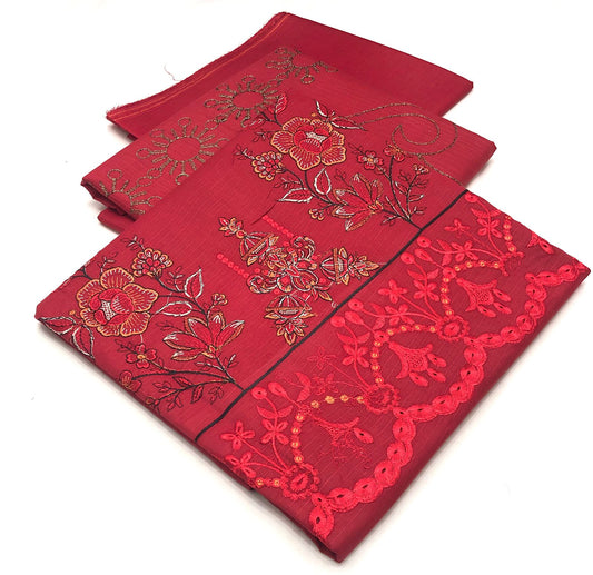 Elegant 3PC Embroidered Lawn Suit – Premium Collection