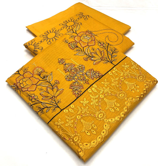 Elegant 3PC Embroidered Lawn Suit – Premium Collection