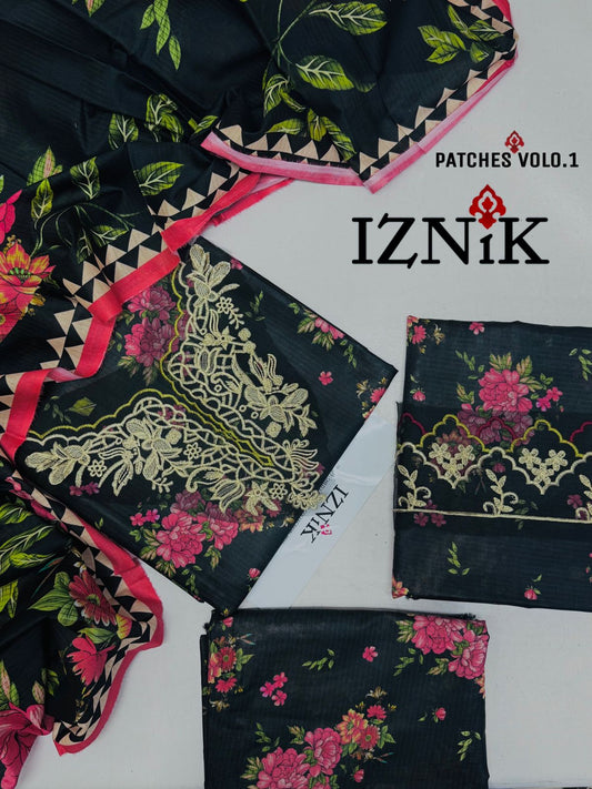3PC Zari Lawn Suit – Summer Eid Collection 2025
