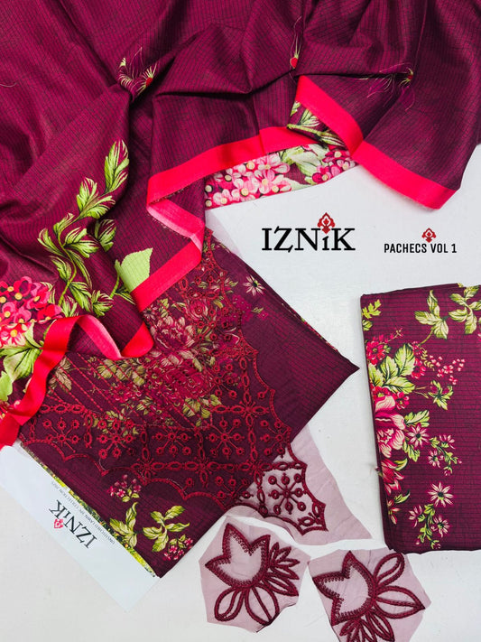 3PC Zari Lawn Suit – Summer Eid Collection 2025