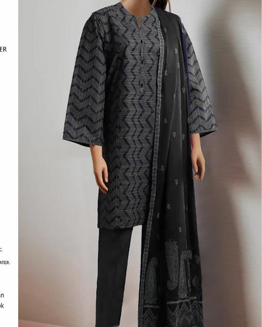 Premium 3PC Digital Lawn Suit – 2025 Summer Collection