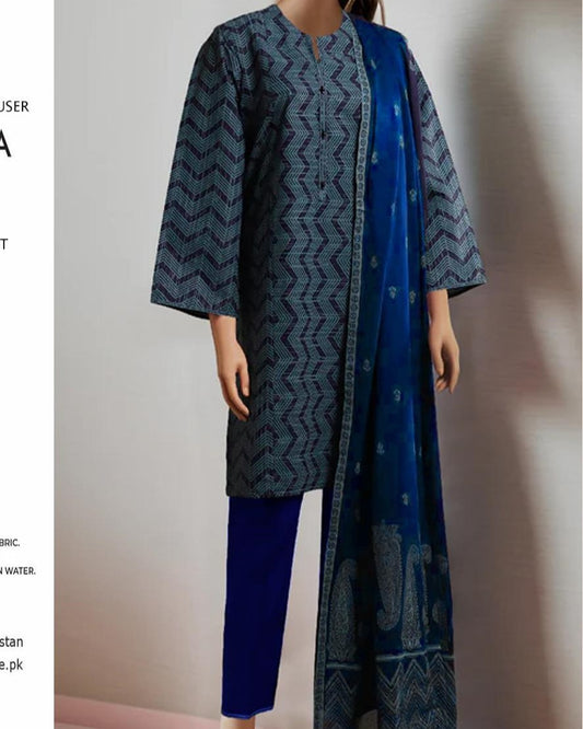 Premium 3PC Digital Lawn Suit – 2025 Summer Collection