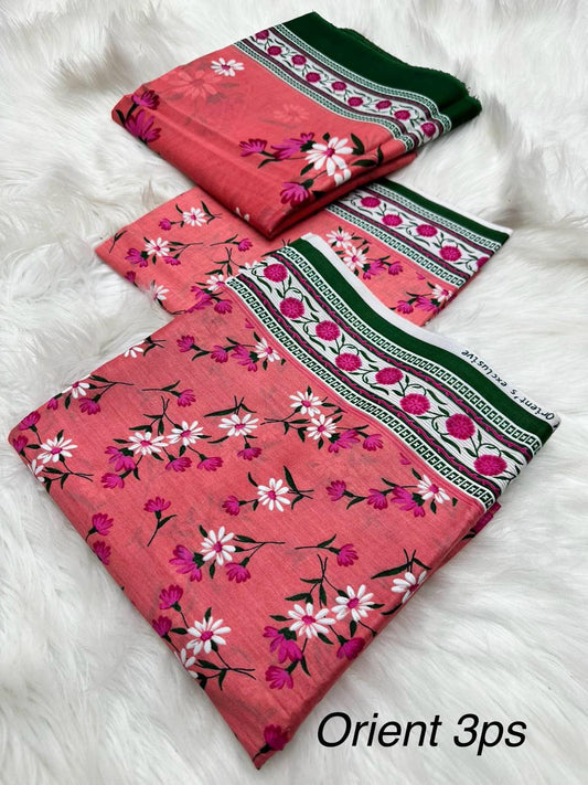 Premium 3PC Lawn Suit – 2025 Summer Collection