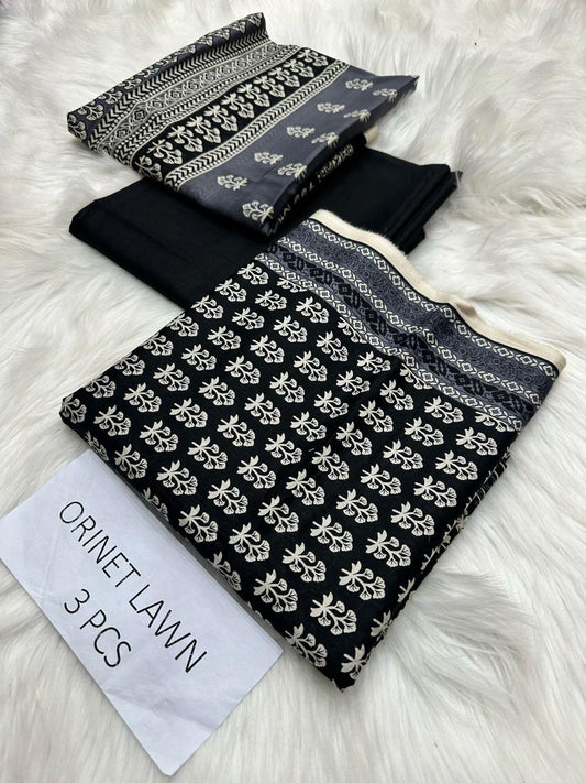 Premium 3PC Lawn Suit – 2025 Summer Collection