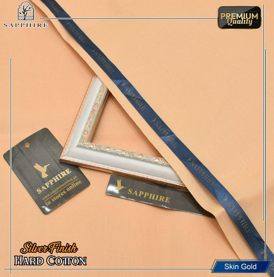 Premium Pure Silver Finish Cotton Suit – Summer 2025