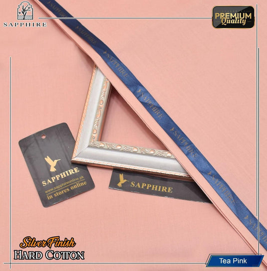 Premium Pure Silver Finish Cotton Suit – Summer 2025