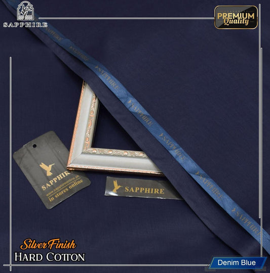 Premium Pure Silver Finish Cotton Suit – Summer 2025