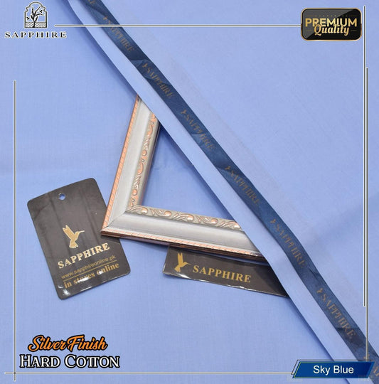 Premium Pure Silver Finish Cotton Suit – Summer 2025