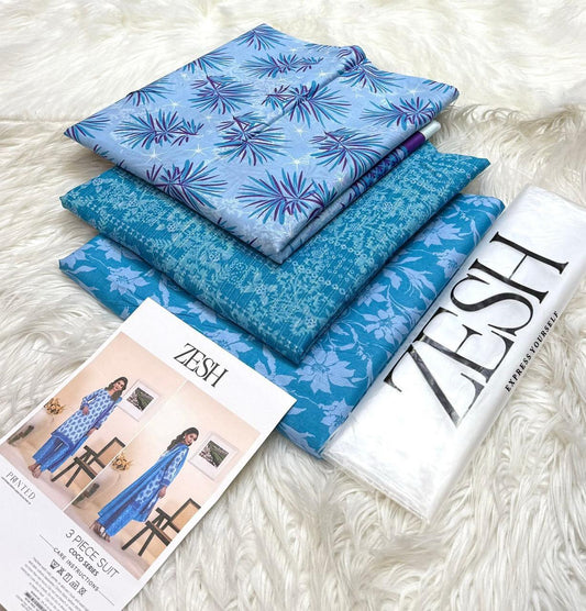 Elegant Printed Lawn Suit with Soft Dupatta – Summer 2025
