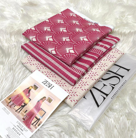 Elegant Printed Lawn Suit with Soft Dupatta – Summer 2025