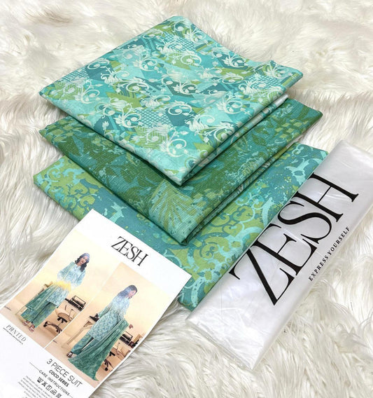 Elegant Printed Lawn Suit with Soft Dupatta – Summer 2025