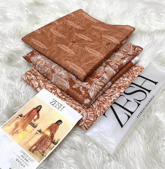 Elegant Printed Lawn Suit with Soft Dupatta – Summer 2025